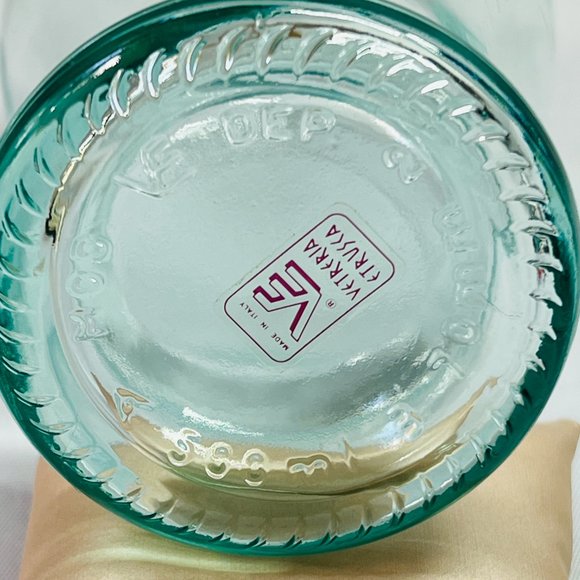 Vetreria Etrusca VE Spirit Wine Bottle Vintage Green Glass Made in Italy 16 oz - Picture 7 of 9